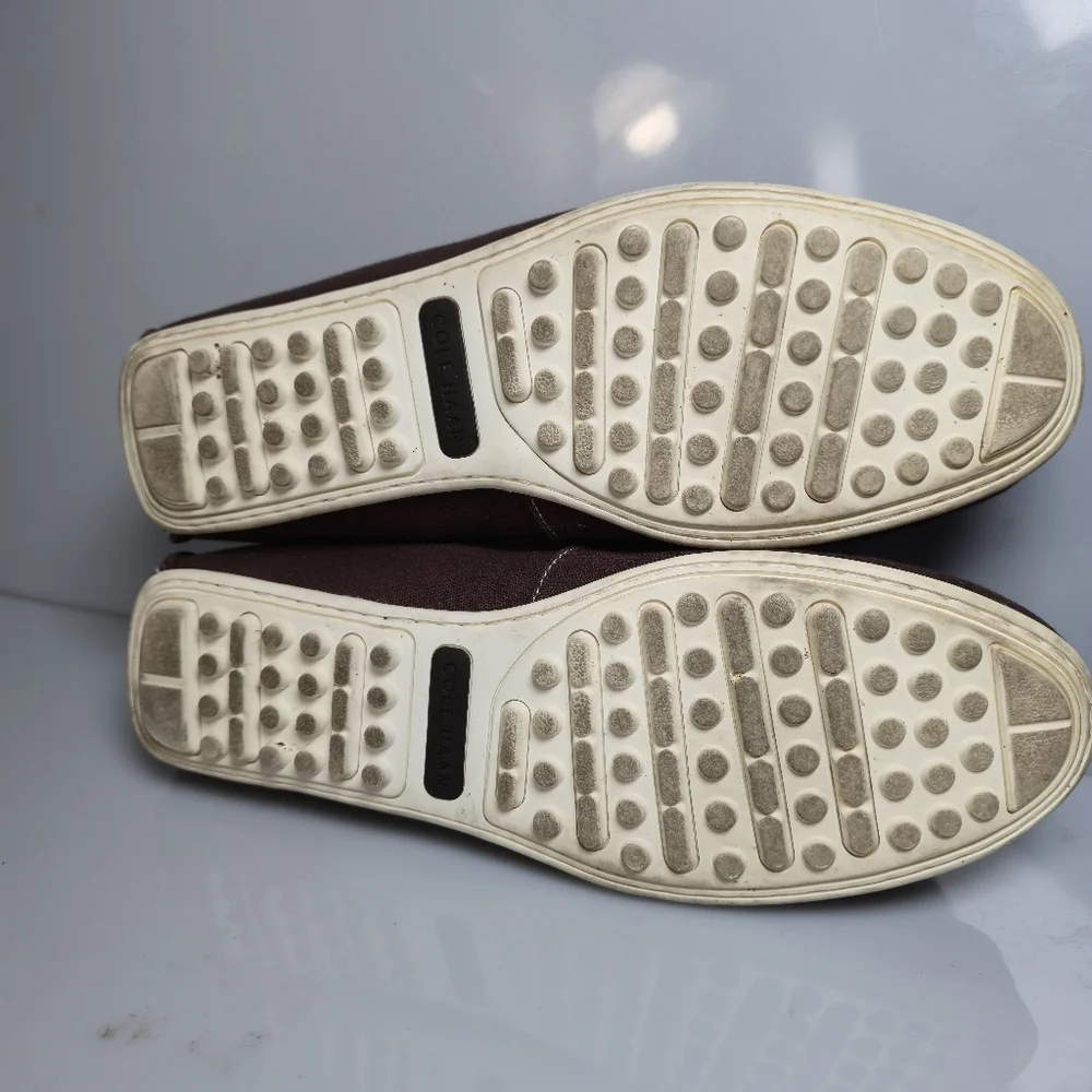 Cole Haan Boothbay Brown Canvas Moc Boat , Driving Shoe's Men's Size 12M